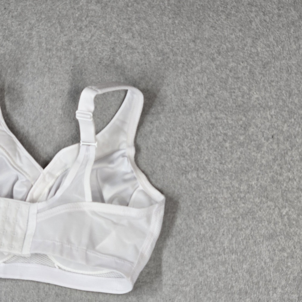 Glamorise Women Bra 36DD White Adjustable Strap 8049A Wireless Wide - Picture 7 of 9